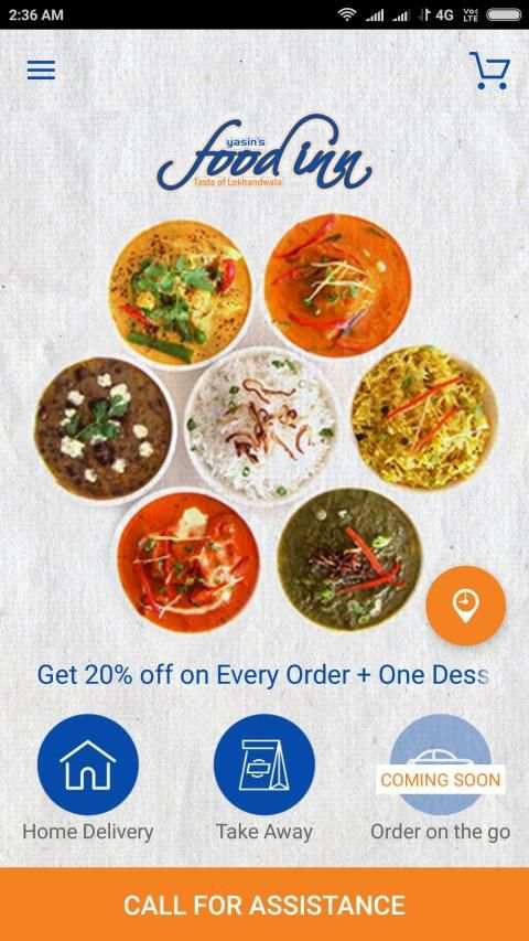Foodinn Restaurant App स्क्रीनशॉट 4