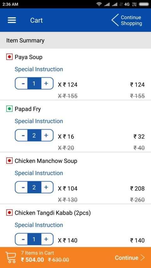 Foodinn Restaurant App स्क्रीनशॉट 1