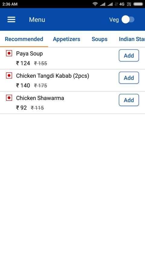 Foodinn Restaurant App स्क्रीनशॉट 2
