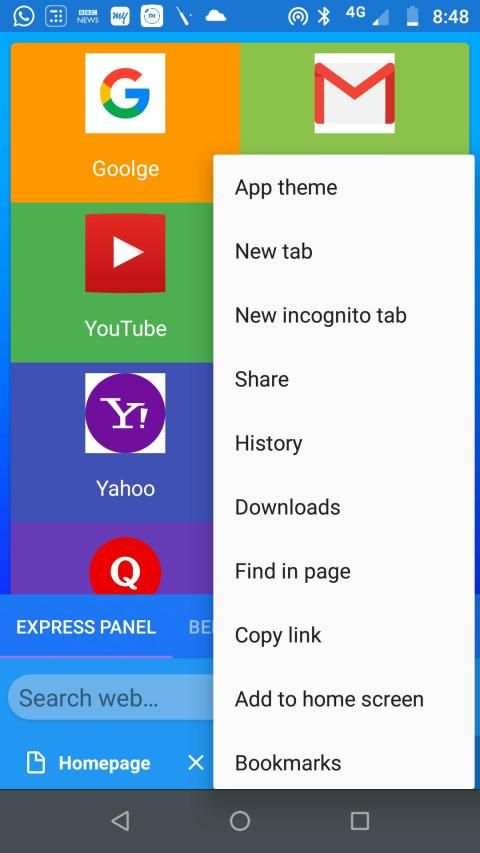 Browser app स्क्रीनशॉट 1