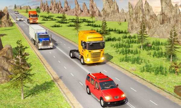 Traffic Highway Truck Racing - Truck Driving स्क्रीनशॉट 8
