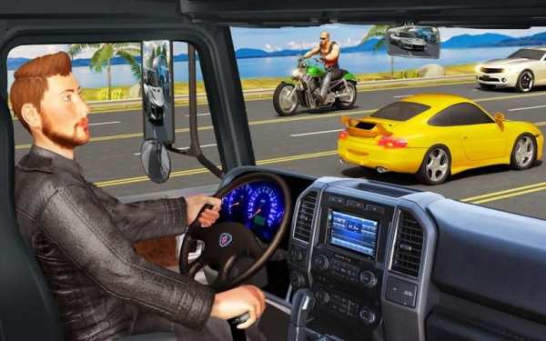 Traffic Highway Truck Racing - Truck Driving स्क्रीनशॉट 6