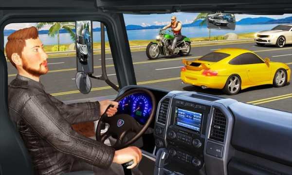 Traffic Highway Truck Racing - Truck Driving स्क्रीनशॉट 9