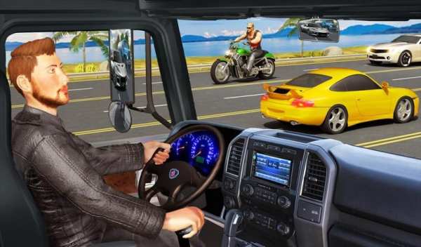 Traffic Highway Truck Racing - Truck Driving स्क्रीनशॉट 3