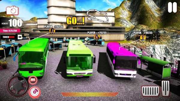 Bus Racing Game 2019:City Airport Bus Simulator 3D स्क्रीनशॉट 3