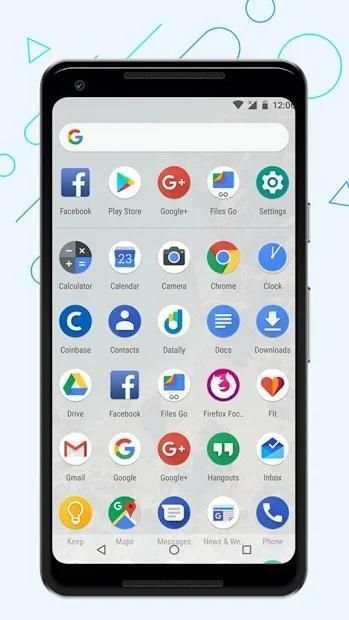 P Launcher Theme For Android™ 9.0 screenshot 1