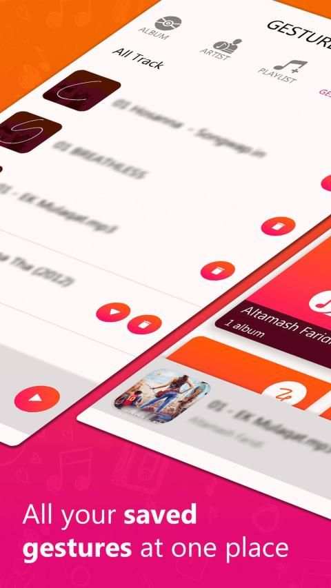 Gesture Music Player screenshot 2