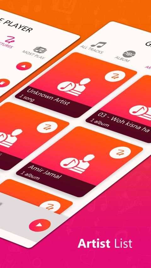 Gesture Music Player screenshot 1