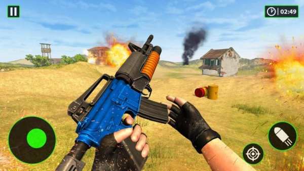 Gun Fire : Battleground Shooting Game स्क्रीनशॉट 3