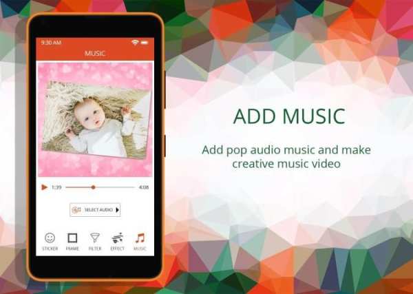 Baby Pics Video Maker With Music स्क्रीनशॉट 1