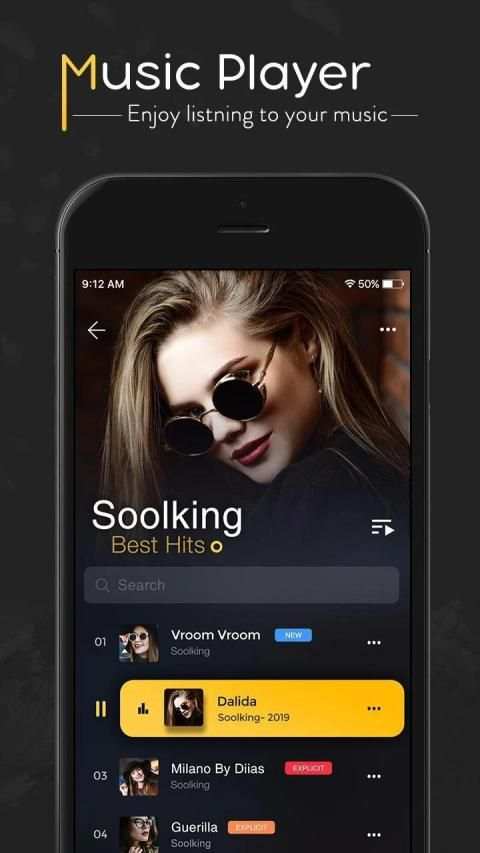 MP3 Player : Music Player & Audio Player स्क्रीनशॉट 5