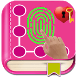 ikon Pink Glitter Diary With Fingerprint Lock