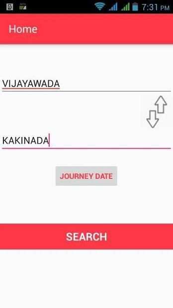 Easy APSRTC Bus Ticket Search Pro स्क्रीनशॉट 1
