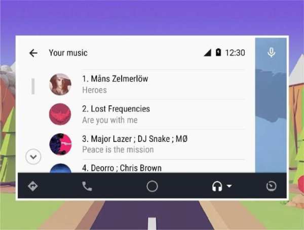 Guide for Android Auto Maps Media Messaging Voice स्क्रीनशॉट 1