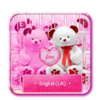 Sweet Teddy Bear Couple Keyboard on 9Apps