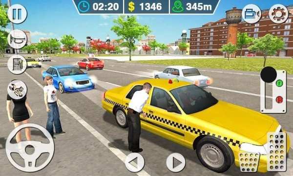 Taxi Simulator 3D - Crazy Taxi Driver Game स्क्रीनशॉट 1
