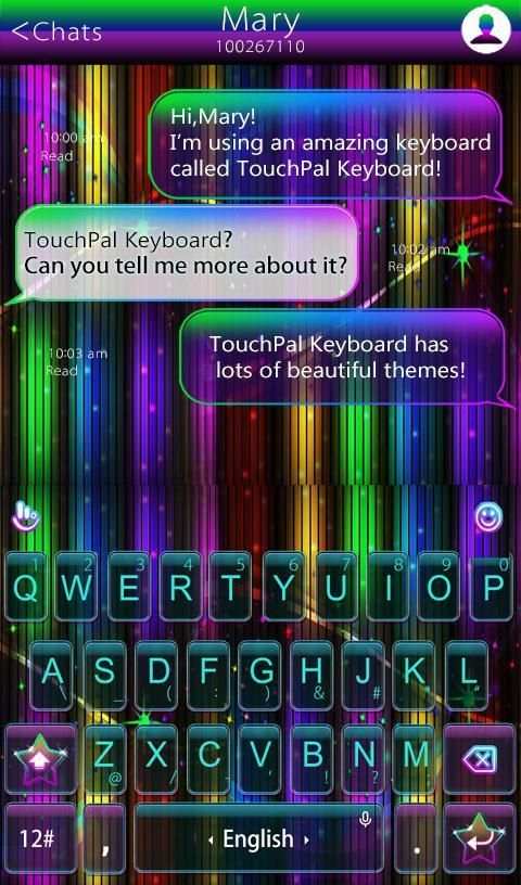 Engaging Color Keyboard Theme screenshot 3