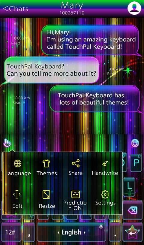 Engaging Color Keyboard Theme screenshot 2