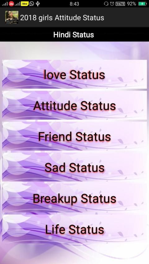 Latest Attitude Status 2019 screenshot 9
