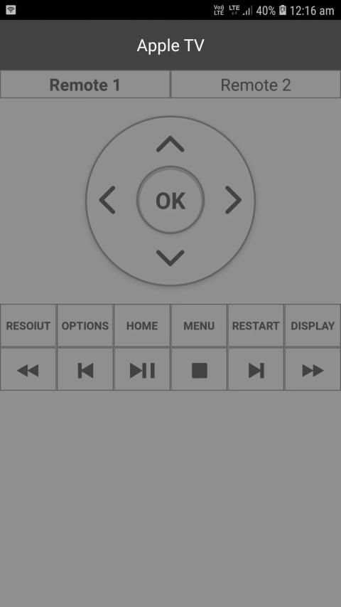Remote for Appletv स्क्रीनशॉट 1