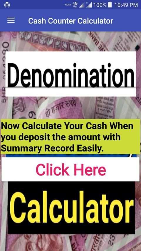 Denomination Cash Calculator India screenshot 4