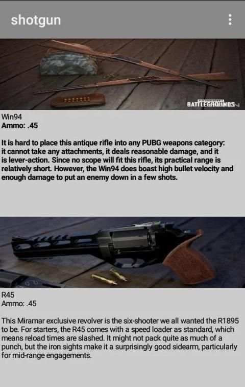 PUBG Gun Information स्क्रीनशॉट 2
