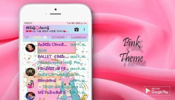 Pink WA Theme Design screenshot 3