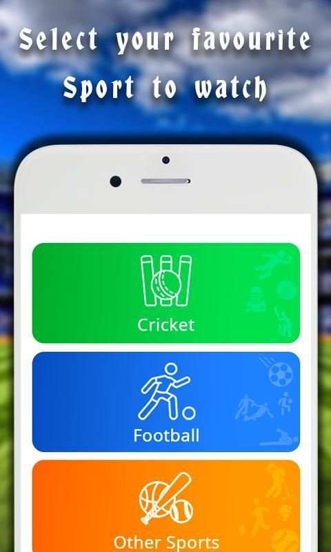 Live TV - Online Streaming: HD Sports Channel Free स्क्रीनशॉट 4