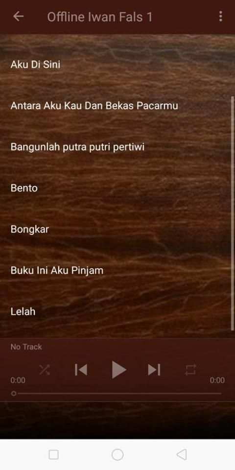 Koleksi Lagu IWAN FALS Offline screenshot 3