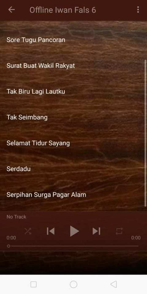 Koleksi Lagu IWAN FALS Offline screenshot 1