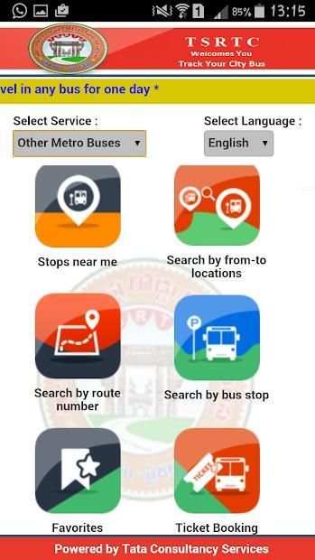 TSRTC Live Bus Track screenshot 2