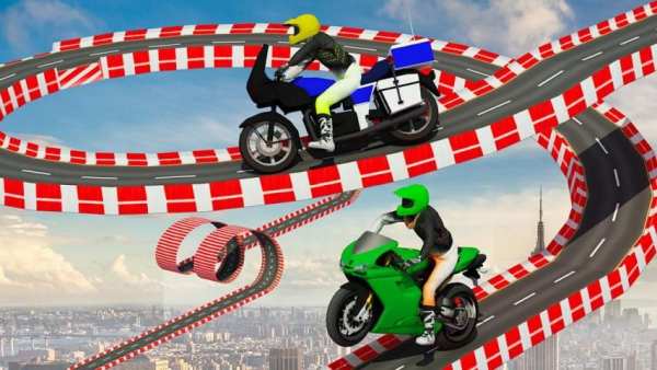 Stunt Bike Impossible Tracks-Race Moto Drive Game स्क्रीनशॉट 2