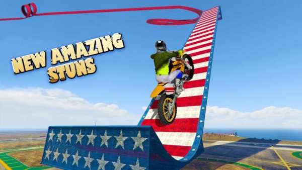 Stunt Bike Impossible Tracks-Race Moto Drive Game स्क्रीनशॉट 1