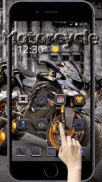 Sport Motorcycle Theme screenshot 1