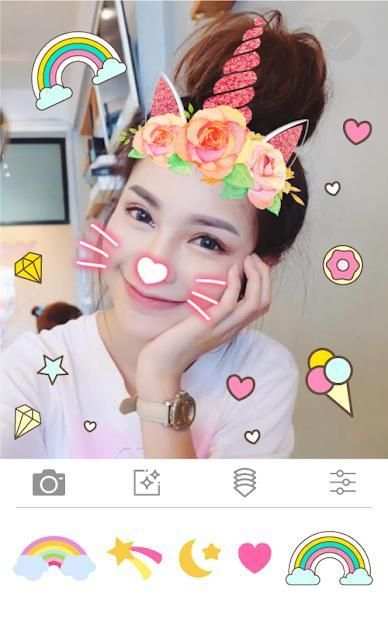 Unicorn Photo Stickers - Kawaii Photo Editor screenshot 1
