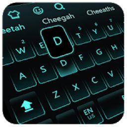 Live Neon Blue Keyboard आइकन