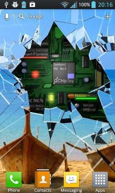 Cracked Screen Gyro 3D Parallax Wallpaper HD स्क्रीनशॉट 2