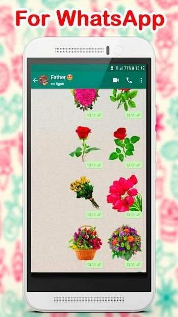 WAStickerApps Flowers स्क्रीनशॉट 2