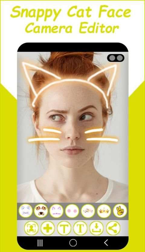 Snappy Cat Face Camera Editor screenshot 4