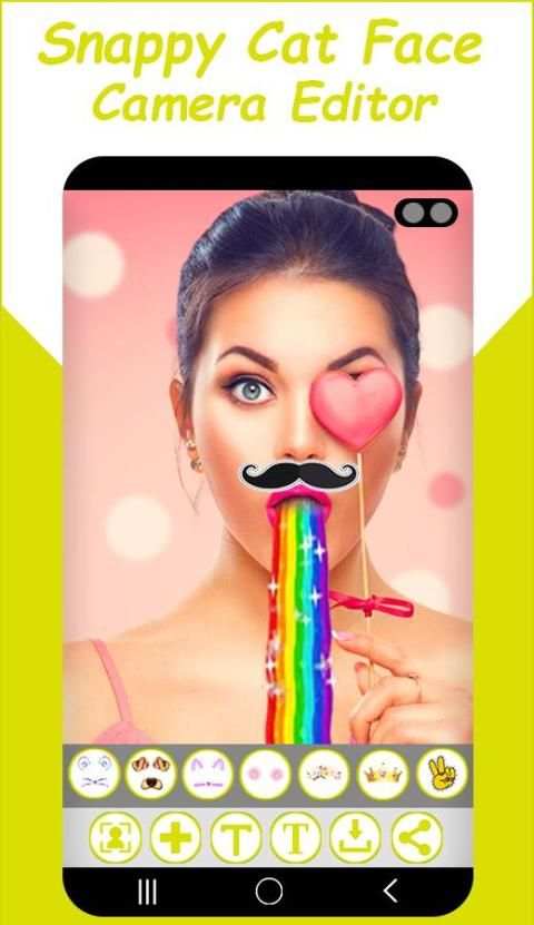 Snappy Cat Face Camera Editor screenshot 1