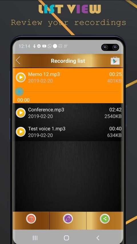 Voice Recorder Pro - Audio recorder स्क्रीनशॉट 6