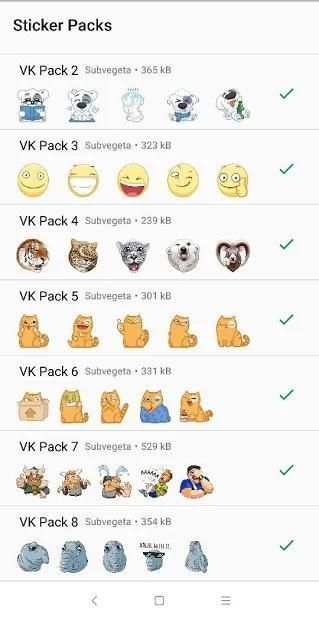 Melhores stickers VK WAStickerApps screenshot 2