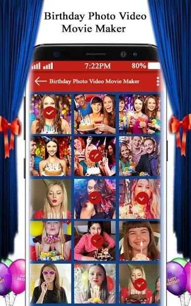 Birthday Photo Video Movie Maker HD with Song screenshot 1
