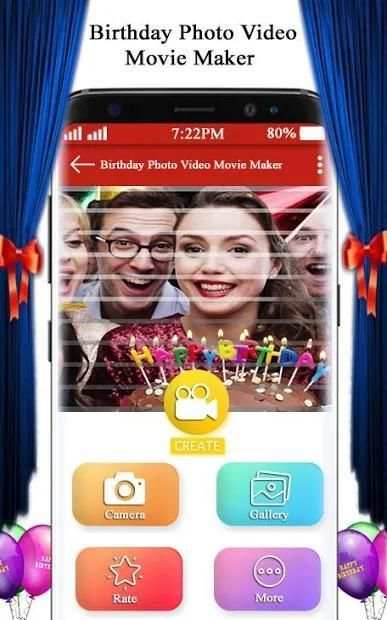 Birthday Photo Video Movie Maker HD with Song screenshot 2