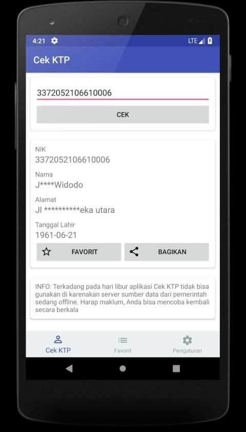 Cek KTP/ Identitas Penduduk (NIK) screenshot 2