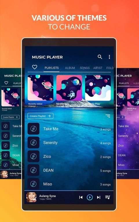 Wave Music Player: Offline Music Free, Mp3 Player screenshot 1