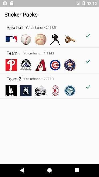 WA Sticker Baseball ( WAStickerApps ) screenshot 2