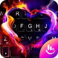 Fire Heart Keyboard Theme logo