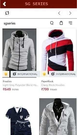 SG SERIES Online Shopping App screenshot 2