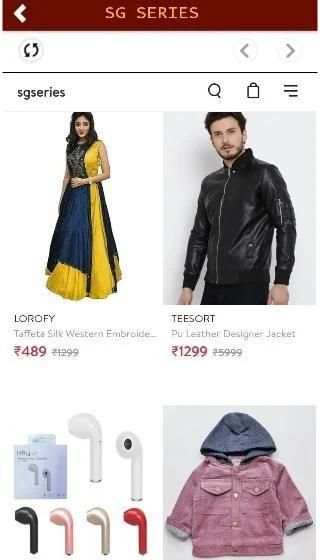 SG SERIES Online Shopping App screenshot 5